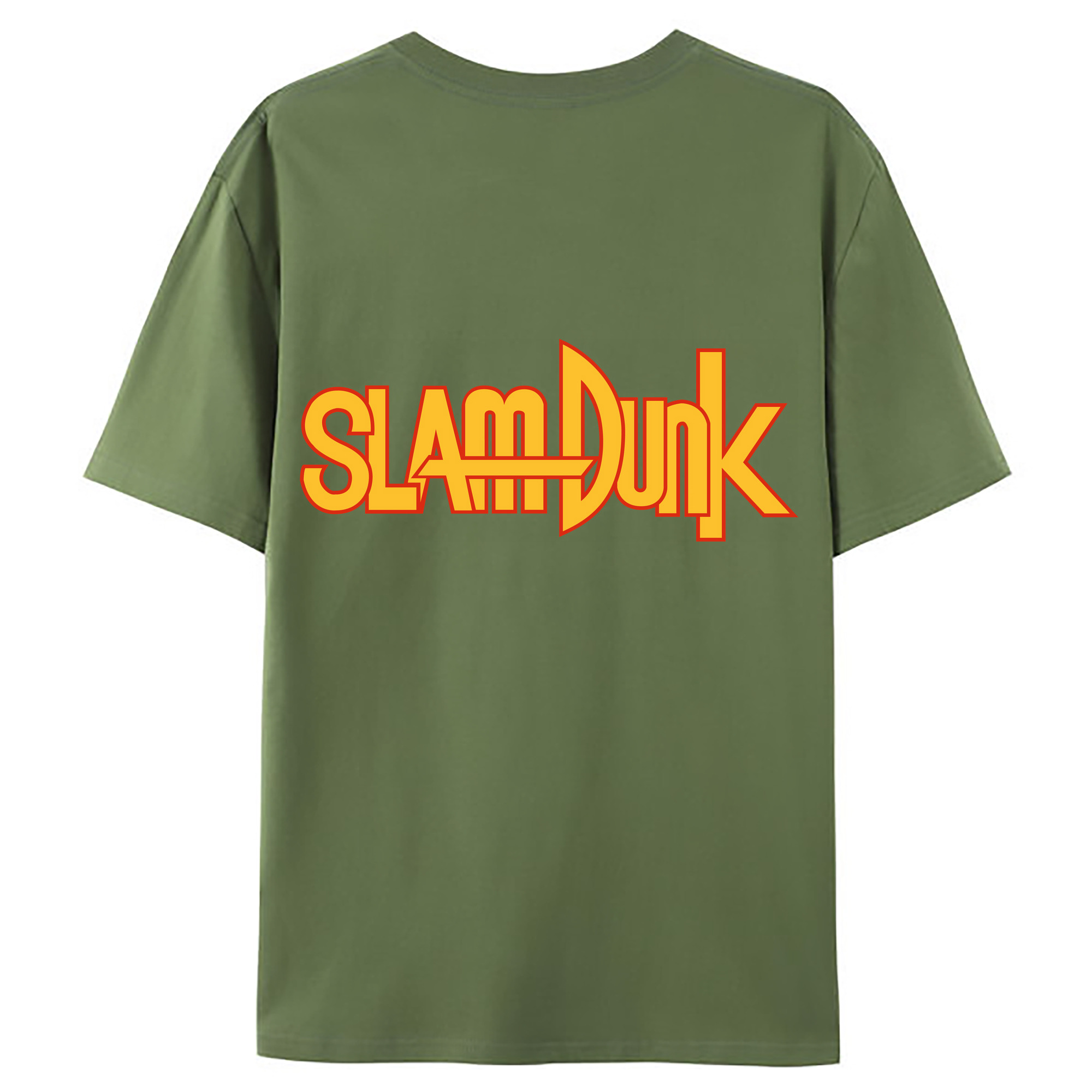 （画像用） SLAM DUNK／スラムダンク 綿100％ メンズ半袖Tシャツ（バックプリント） 通気性